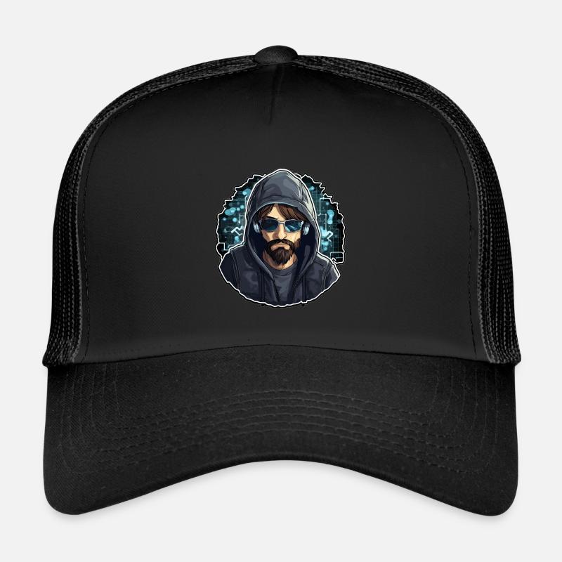 Hacker éthique - Illustration Casquette trucker 