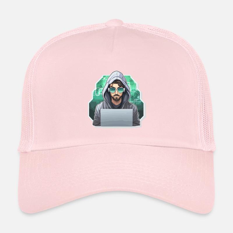 Hacker éthique - Illustration Casquette trucker 