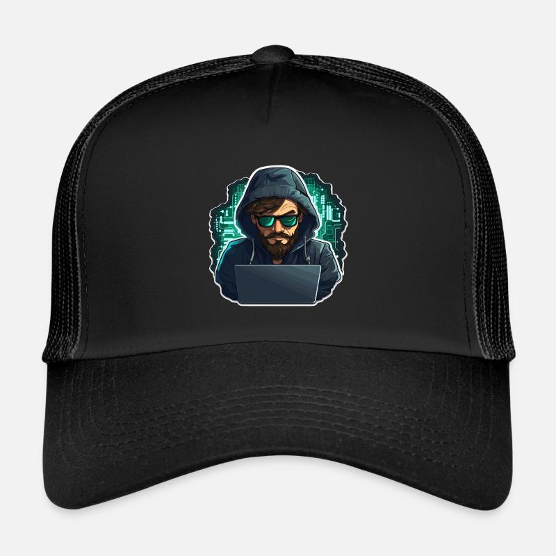 Hacker éthique - Illustration Casquette trucker 