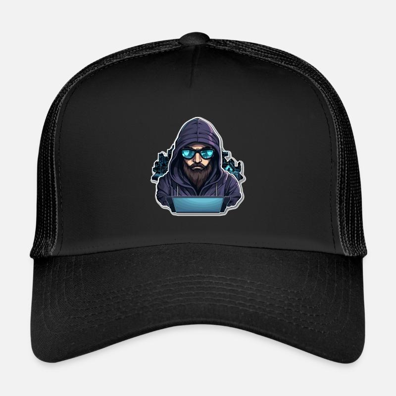 Hacker éthique - Illustration Casquette trucker 