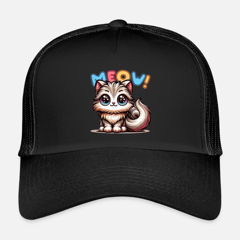Miaou - Illustration de chat Casquette trucker 