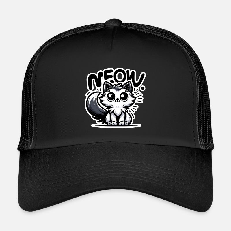 Miaou - Illustration de chat Casquette trucker 