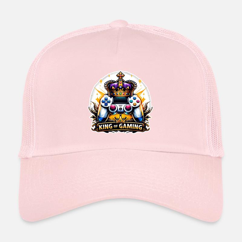 King of Gaming - Controller und Krone Illustration Trucker Cap