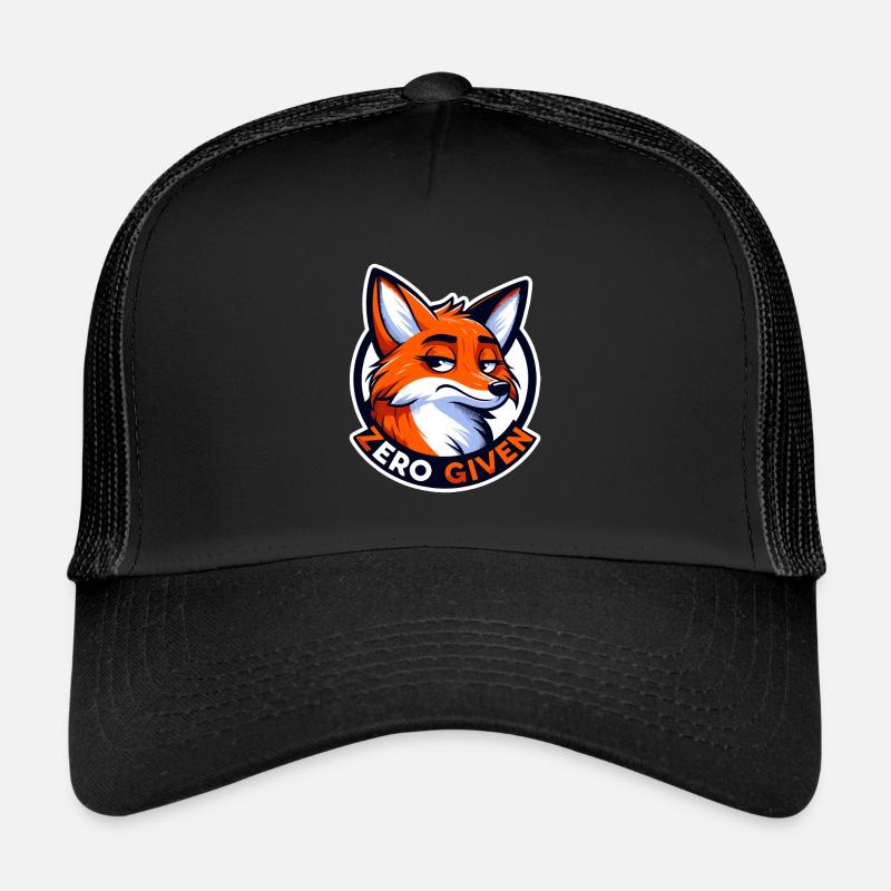 Zero Given - Fuchs Illustration - Trucker Cap - Schwarz/Schwarz