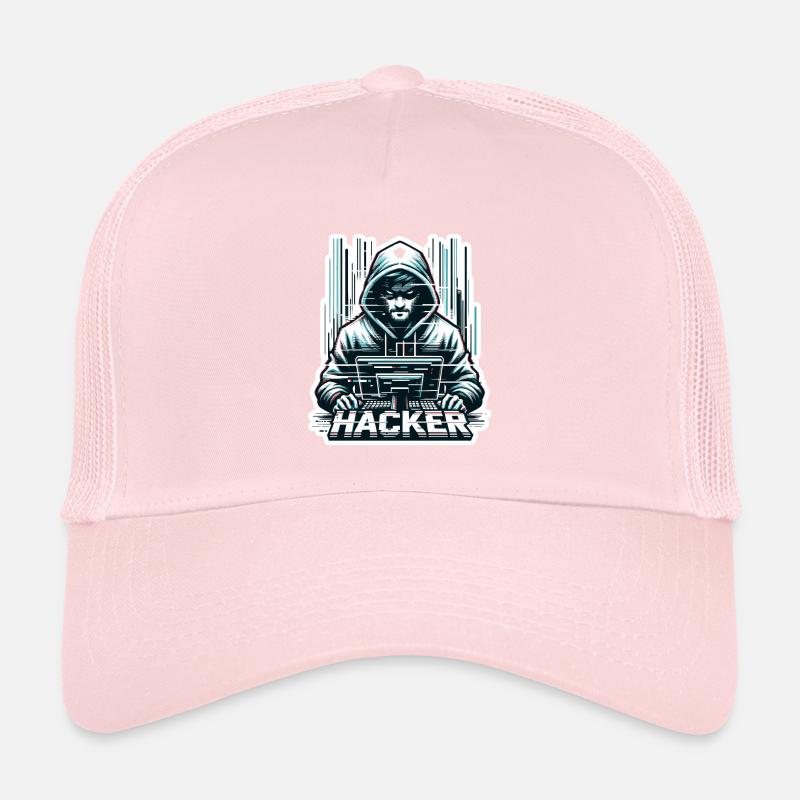 Hacker - Illustration Casquette trucker 