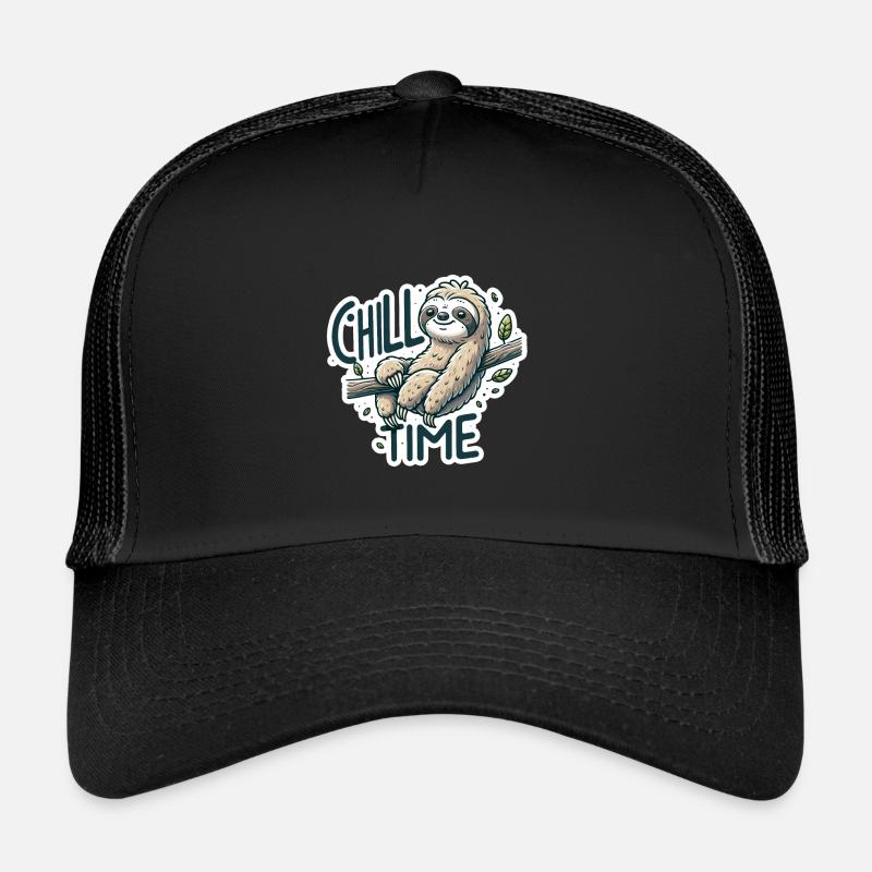 Chill Time - Faultier Illustration Trucker Cap