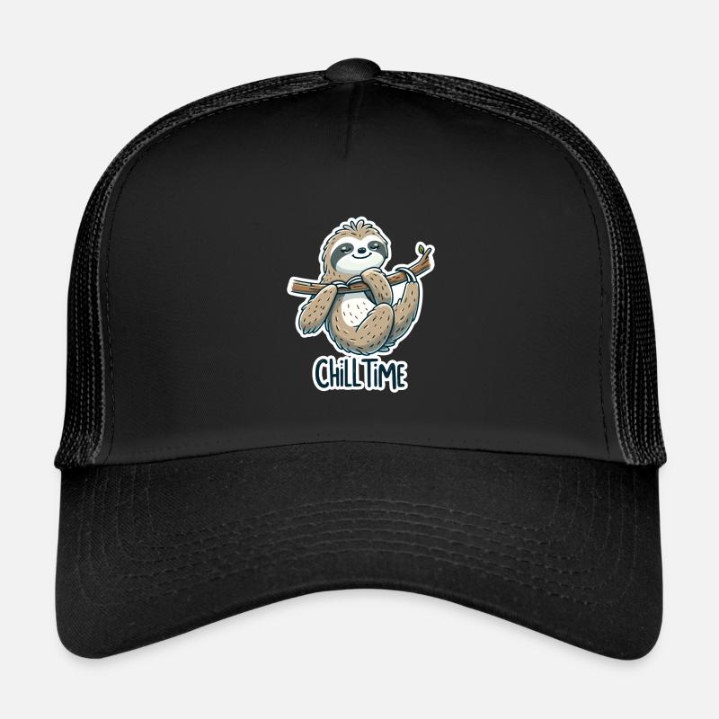 Chill Time - Faultier Illustration Trucker Cap