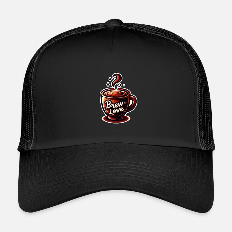 Brew Love - Kaffeetasse Illustration Trucker Cap