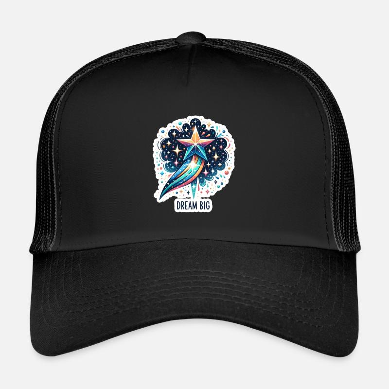 Dream Big - Shooting Star Illustration Trucker Cap