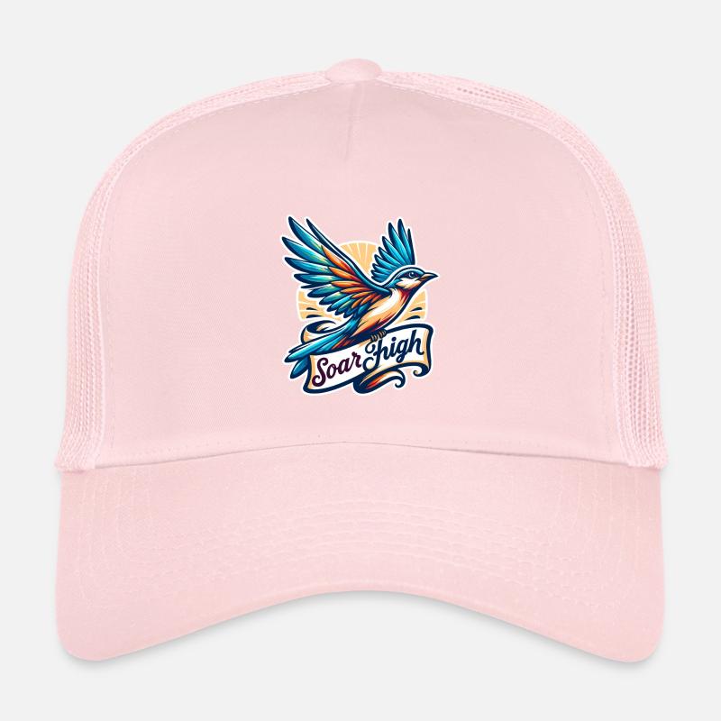 Soar High - Bird Illustration Trucker Cap