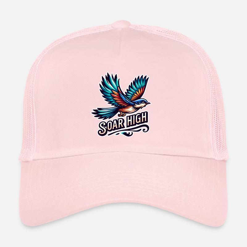 Soar High - bird illustration Trucker Cap