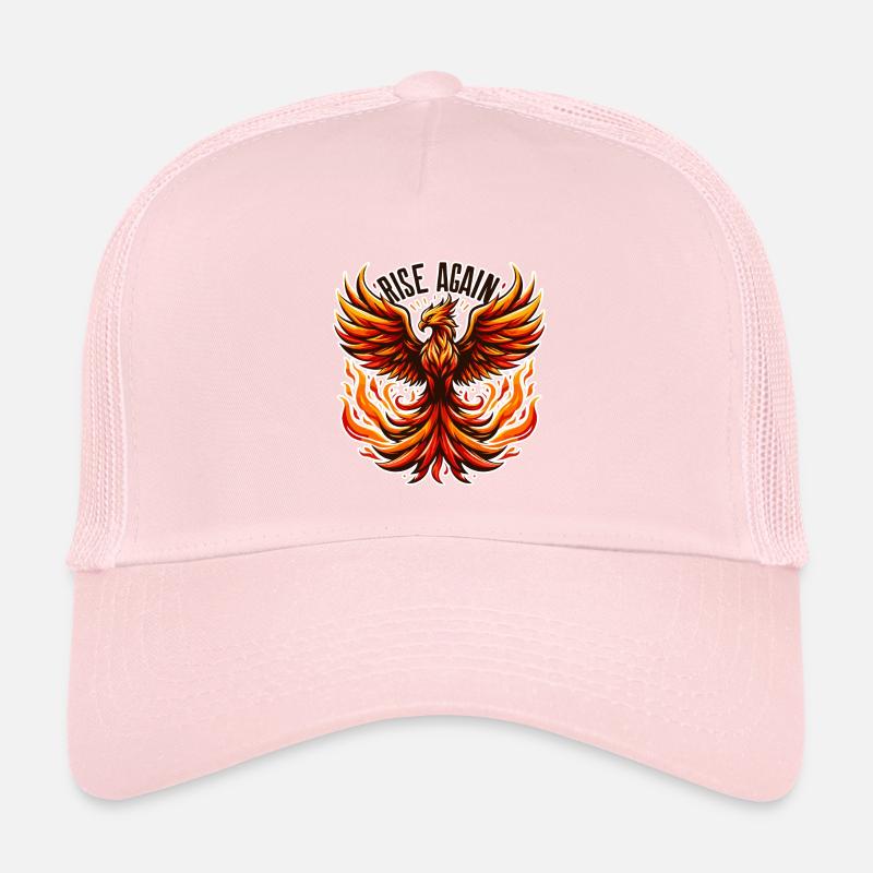 Rise Again - Illustration de Phénix Casquette trucker 