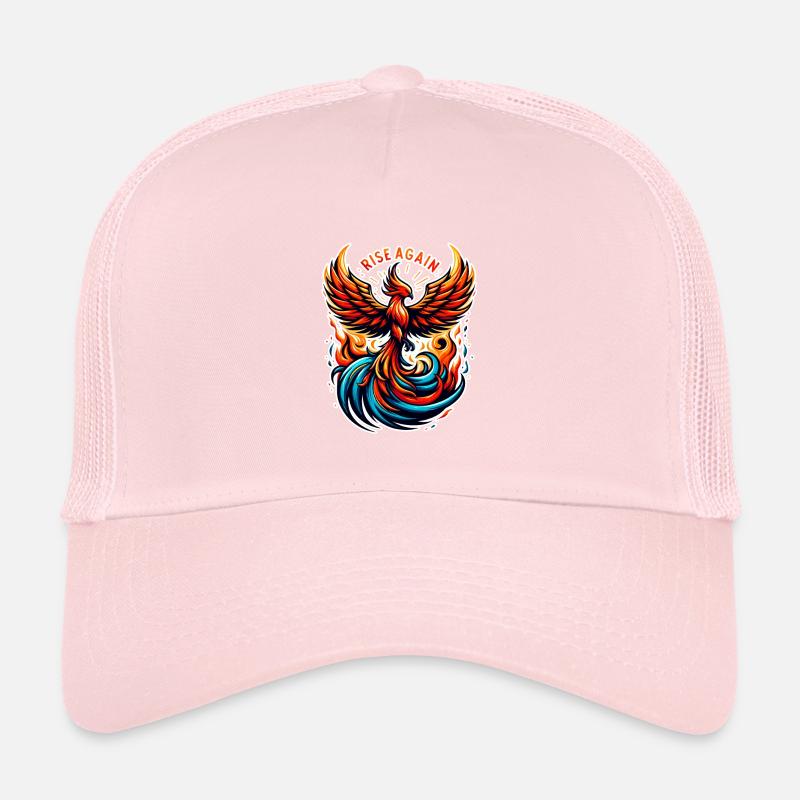 Rise Again - Illustration de Phénix Casquette trucker 