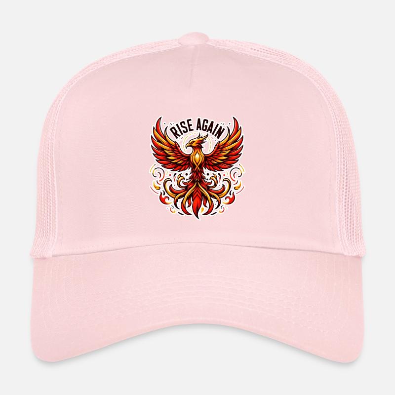 Rise Again - Illustration de Phénix Casquette trucker 
