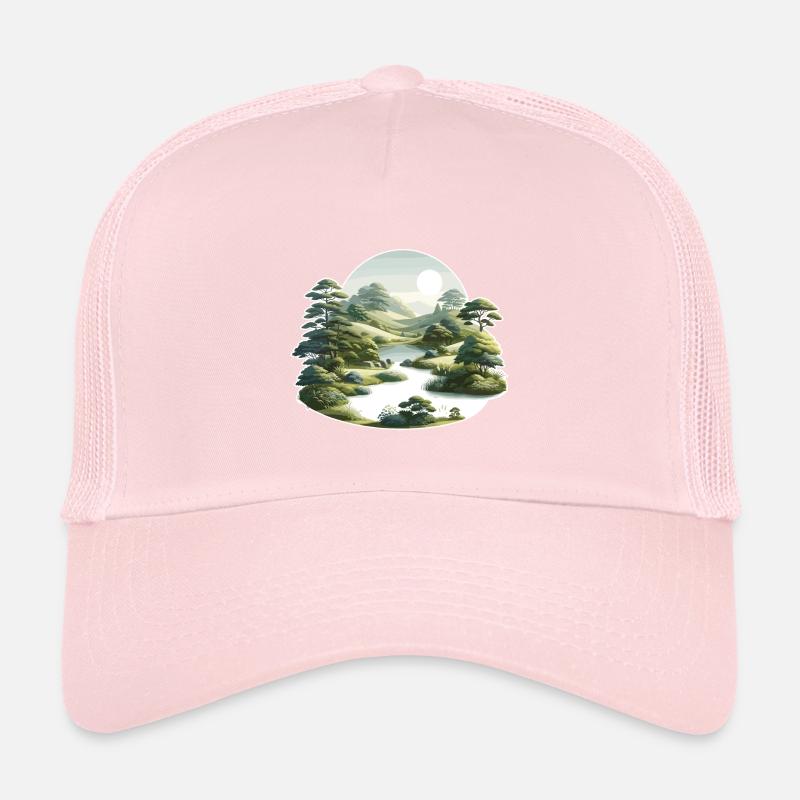 Paysage - Illustration Casquette trucker 