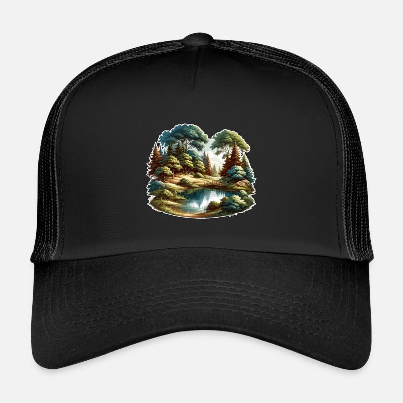 Paysage - Illustration Casquette trucker 