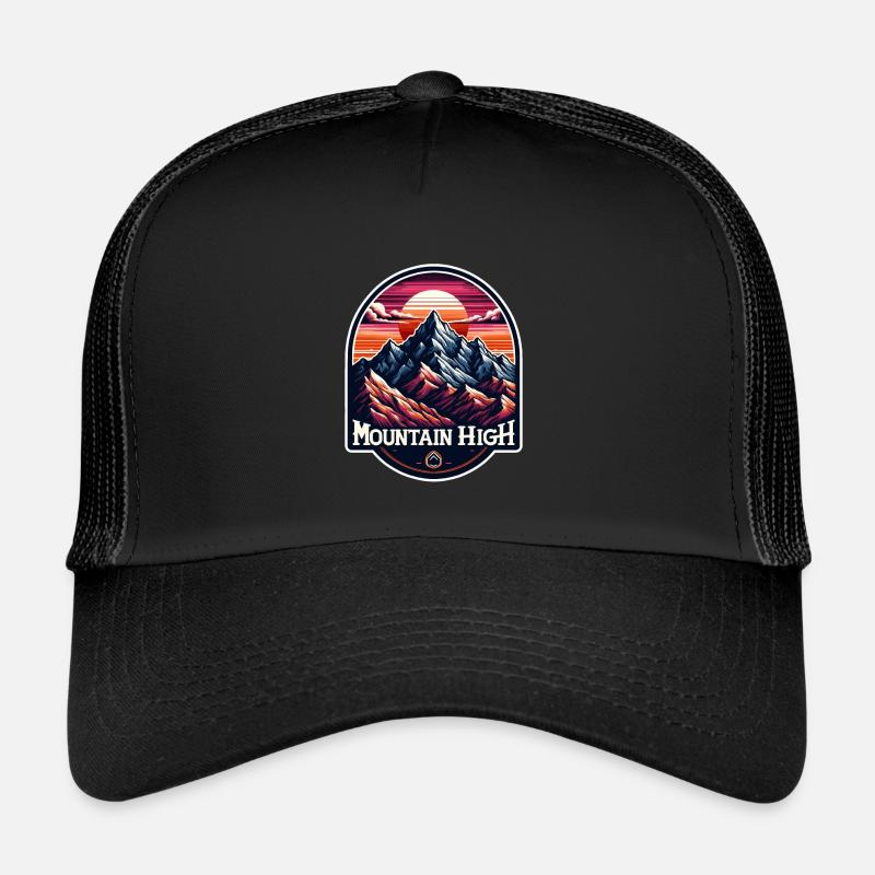Mountain High - Berg Illustration Trucker Cap