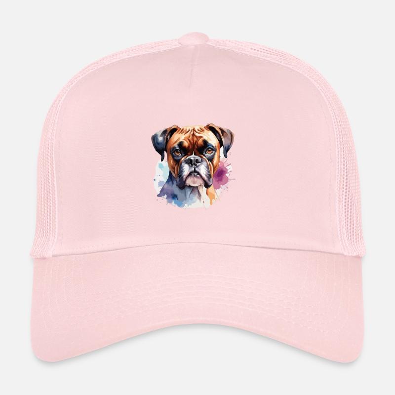 Boxer Chien Cool Coloré Et Mignon Casquette trucker 