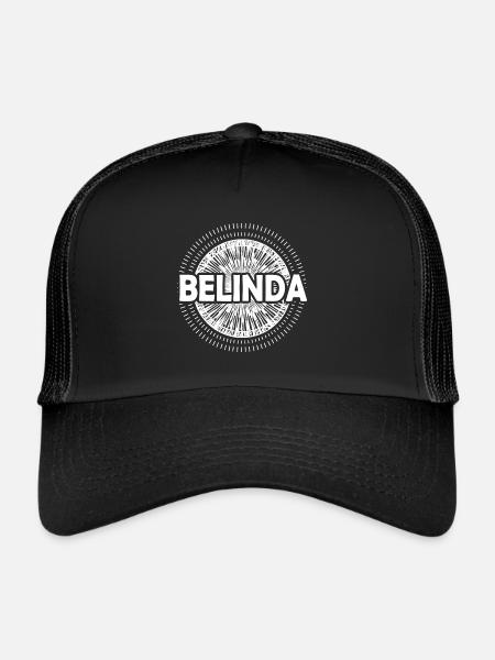 Idée cadeau Belinda - Casquette trucker  - noir/noir - Devant