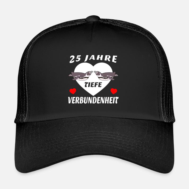Anniversaire des conjoints de mariage d'argent Casquette trucker 