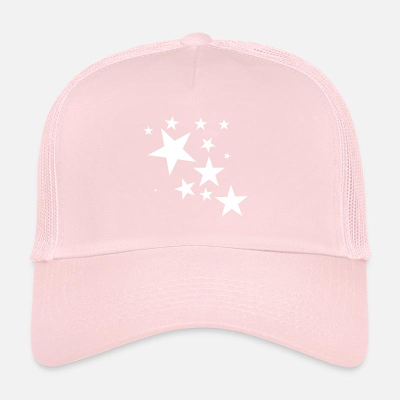 White star shooting star star pattern gift Trucker Cap