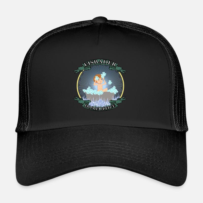 eisbader crazy eisbär home winterbaden winterbader Trucker Cap