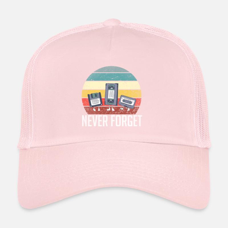 Never Forget 80 rétro 90 disquette technique Casquette trucker 