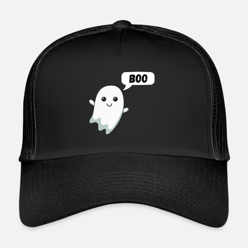 Funny Little Ghost Ghost Halloween Haunting Trucker Cap