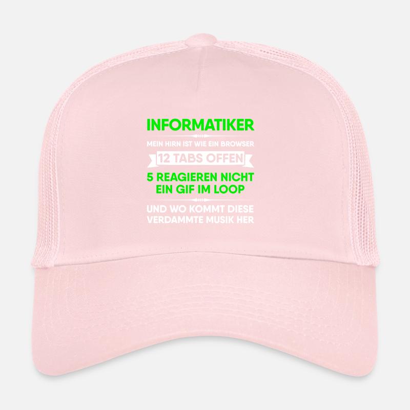 Mein Hirn ist wie ein Browser Informatiker Trucker Cap