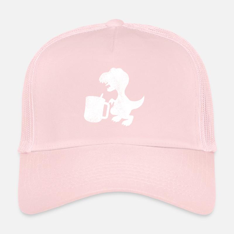 Tea Rex Tea Drinker Dinosaur Trucker Cap