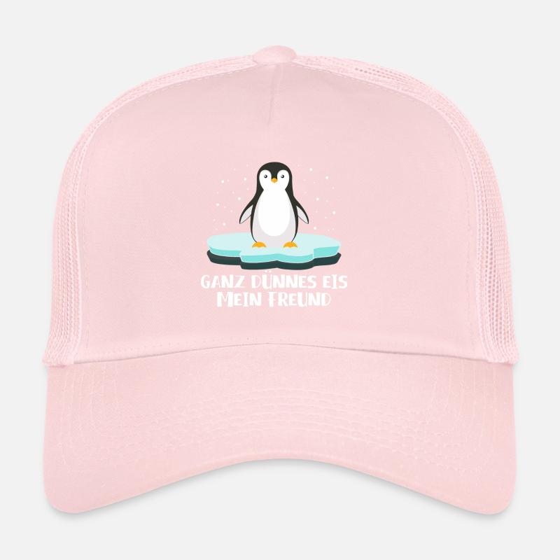 Pinguin Ganz dünnes Eis mein Freund Trucker Cap