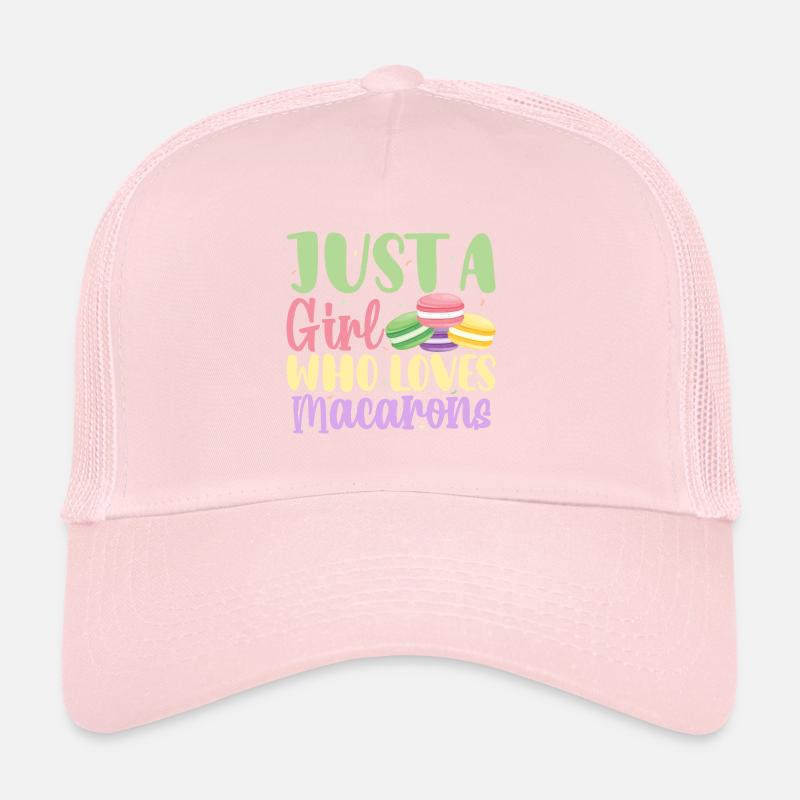 Juste une fille qui aime les macarons drôles de macarons Casquette trucker 