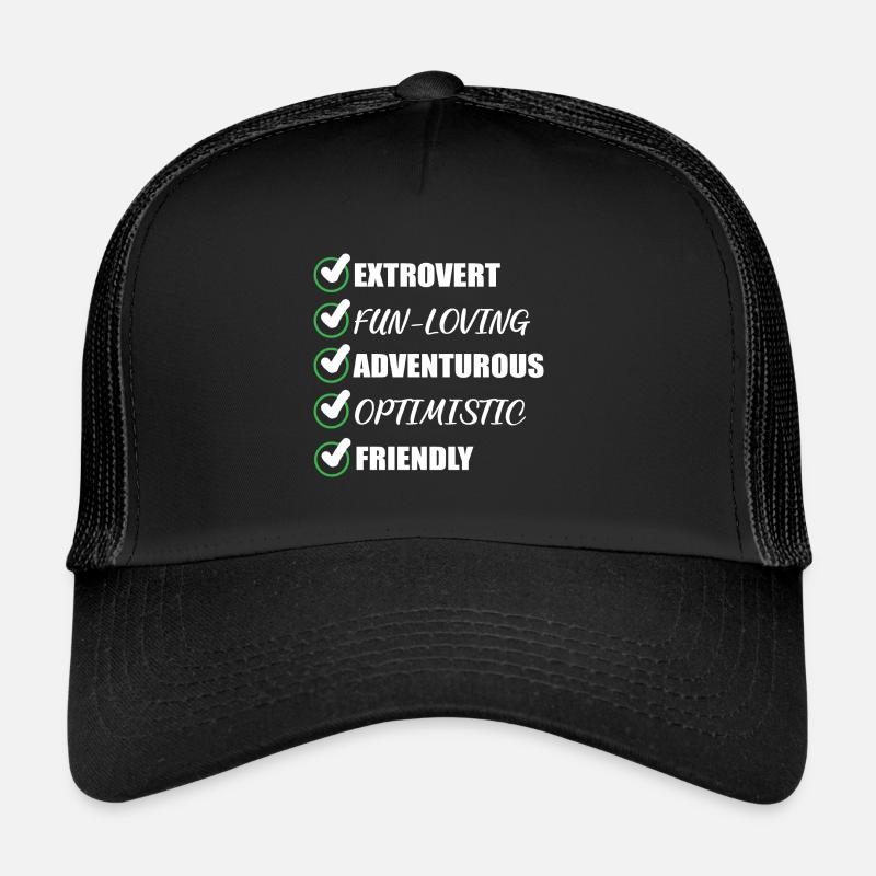 Extrovert funny adventurous person Geschen Trucker Cap