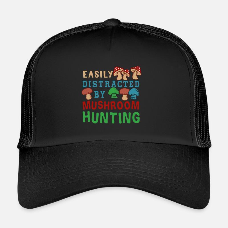 Distrait par les champignons Culture de Casquette trucker 