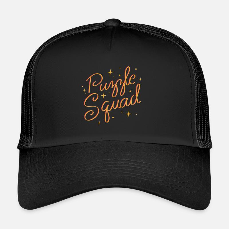 Puzzle Squad Puzzle Hobby Puzzle - Casquette trucker - noir/noir