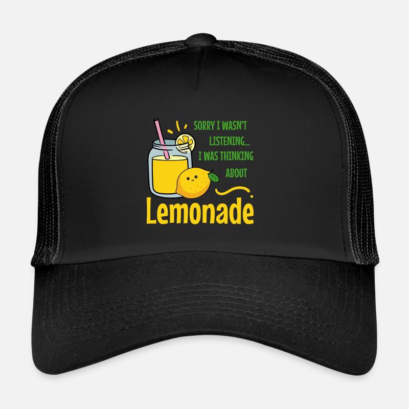 Pensez à la limonade Citrus Lemon Casquette trucker 