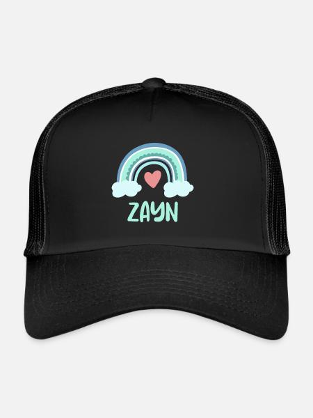 Zayn Nom Rainbow Baby - Casquette trucker  - noir/noir - Devant