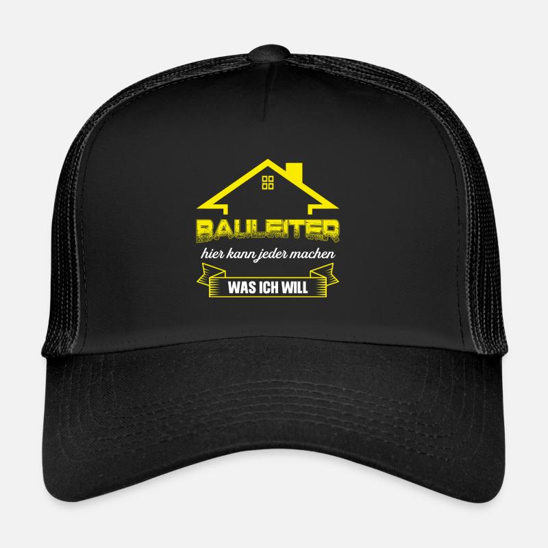 Bauleiter Bauaufsicht Bauarbeiter Geschenk Trucker Cap