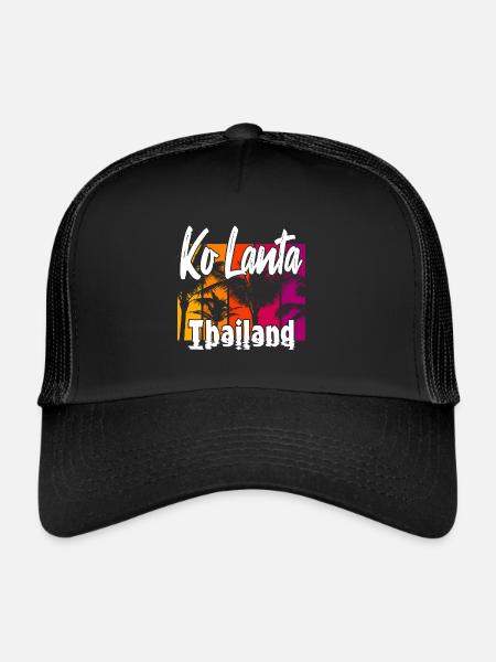Ko Lanta Thailand - Trucker Cap - black/black - Front