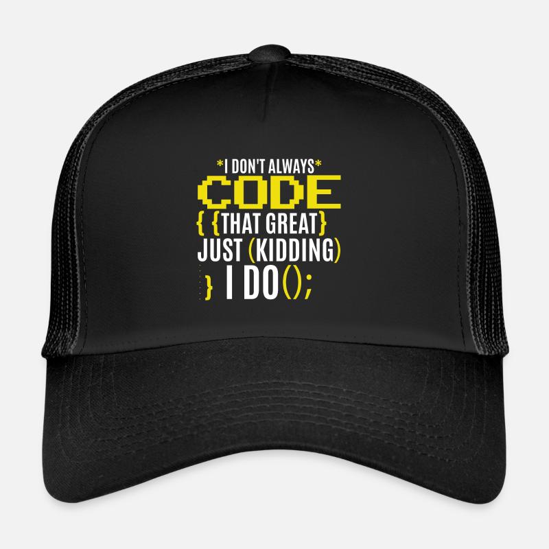 Funny Coding Joke Trucker Cap