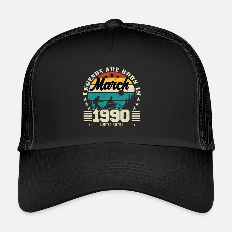 March 1990. Birthday gift March 1990. Trucker Cap