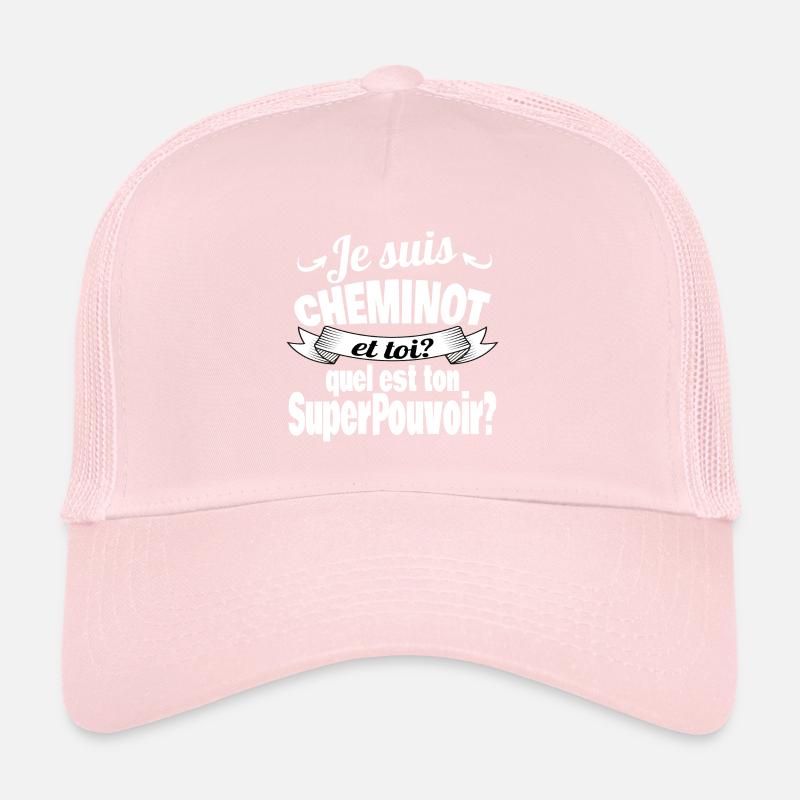 je suis cheminot Casquette trucker 