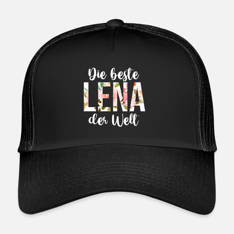 Lena - Trucker Cap - Schwarz/Schwarz
