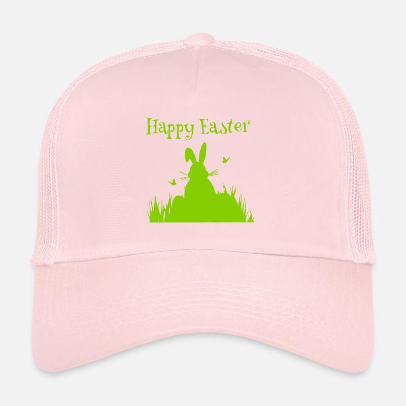 Bonne silhouette de Pâques | GRAPHIQUE VECTORIEL Casquette trucker 