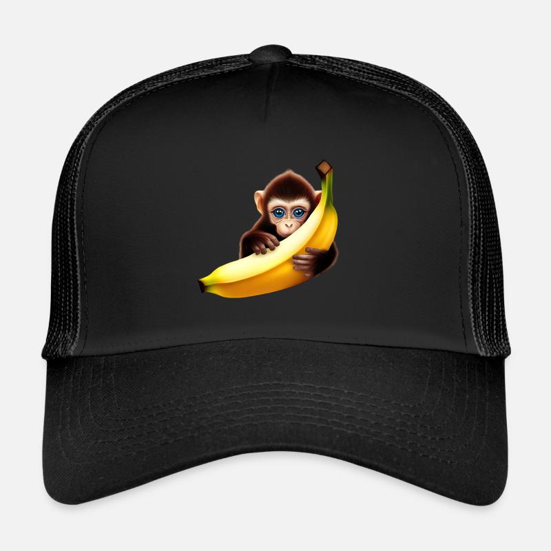Banane à cache-cache de singe Casquette trucker 