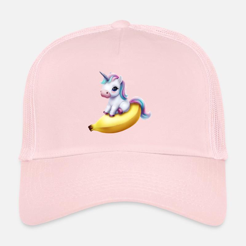 Licorne sur banane Casquette trucker 