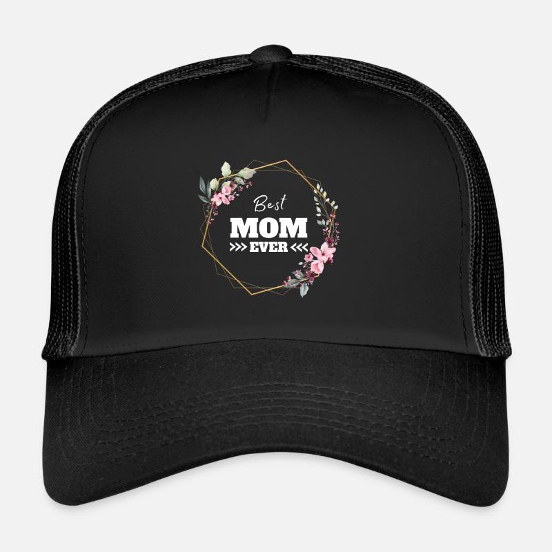 Beste Mutter Mama Geschenk - Trucker Cap - Schwarz/Schwarz