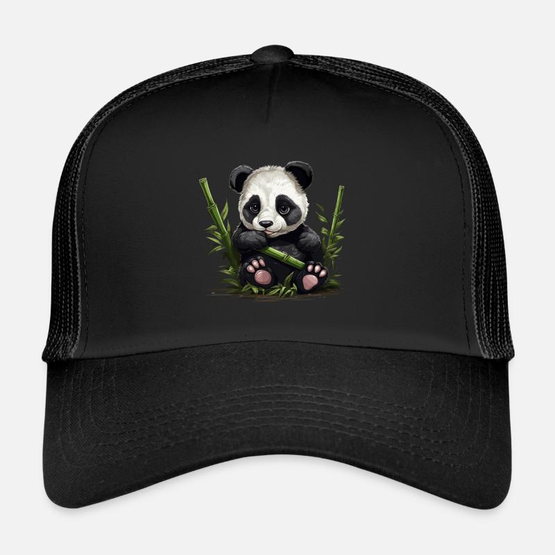 Panda Bear Bamboo Panda Baby Trucker Cap