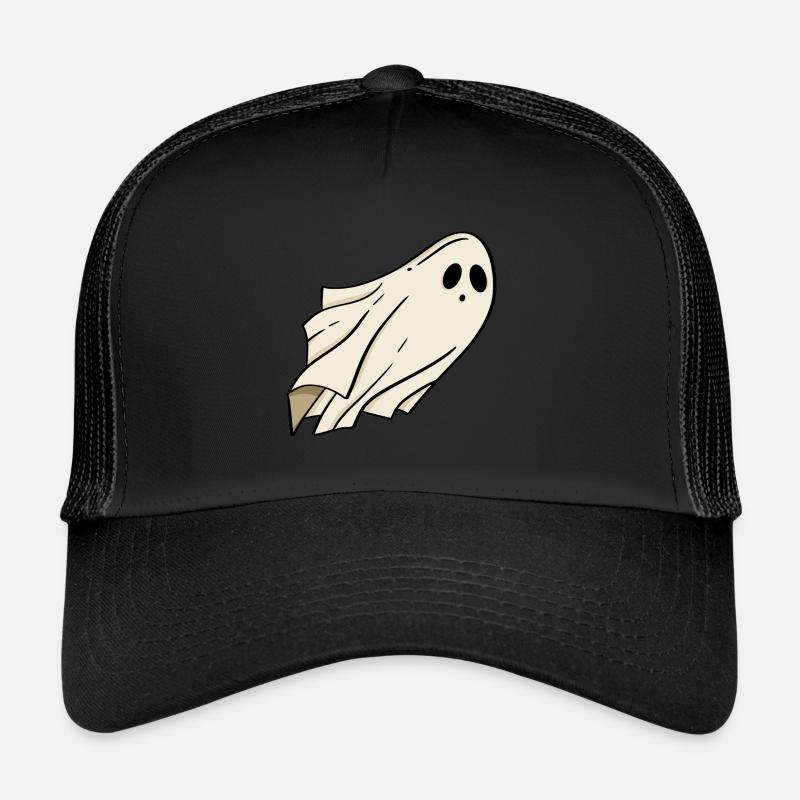 Geist Halloween - Trucker Cap - Schwarz/Schwarz