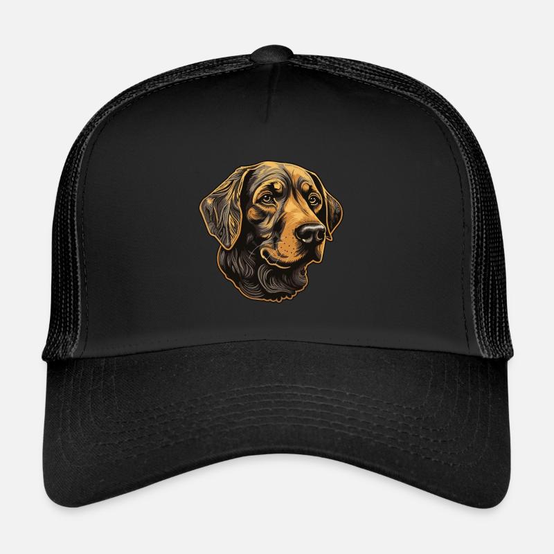 Portrait de chien Labrador Casquette trucker 